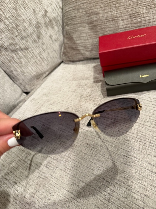 Cartier Panthere De Cartier Rimless
Metal Cat Eye Sunglasses cat-eye ?NEW main image 11